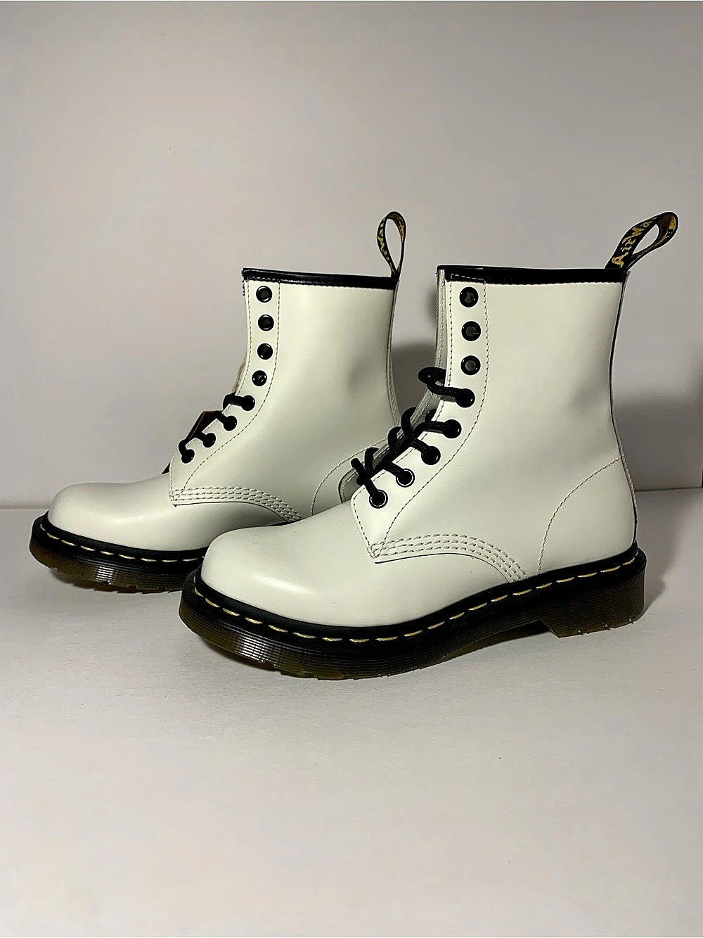 Dr. Martens 1460 Combat Boots White US 6 NWT